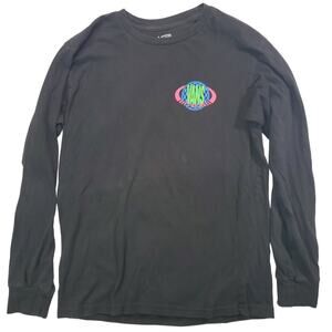 Vans | Black Long Sleeve T-Shirt with Neon Graphics | Size Small